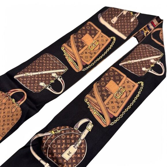 Louis Vuitton Tribute To Silk Bandeau Excellent Condition One Size Authentic - Picture 8 of 12
